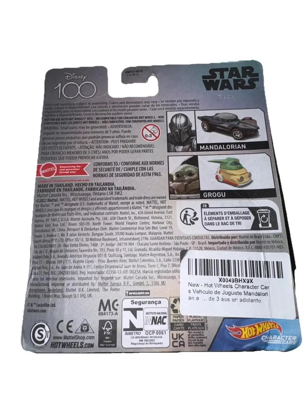Hot Wheels Character Cars Disney 100 Star Wars Darth Vader HNP45 Mattel - NEW